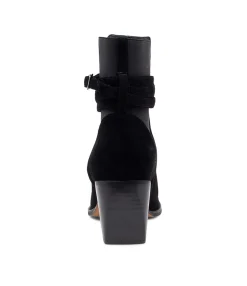 Discount Midas Shoes Reeba Black Suede Ankle Boots Bh