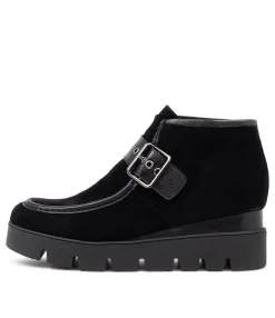 Cheap Midas Shoes Reeces Black Suede Ankle Boots