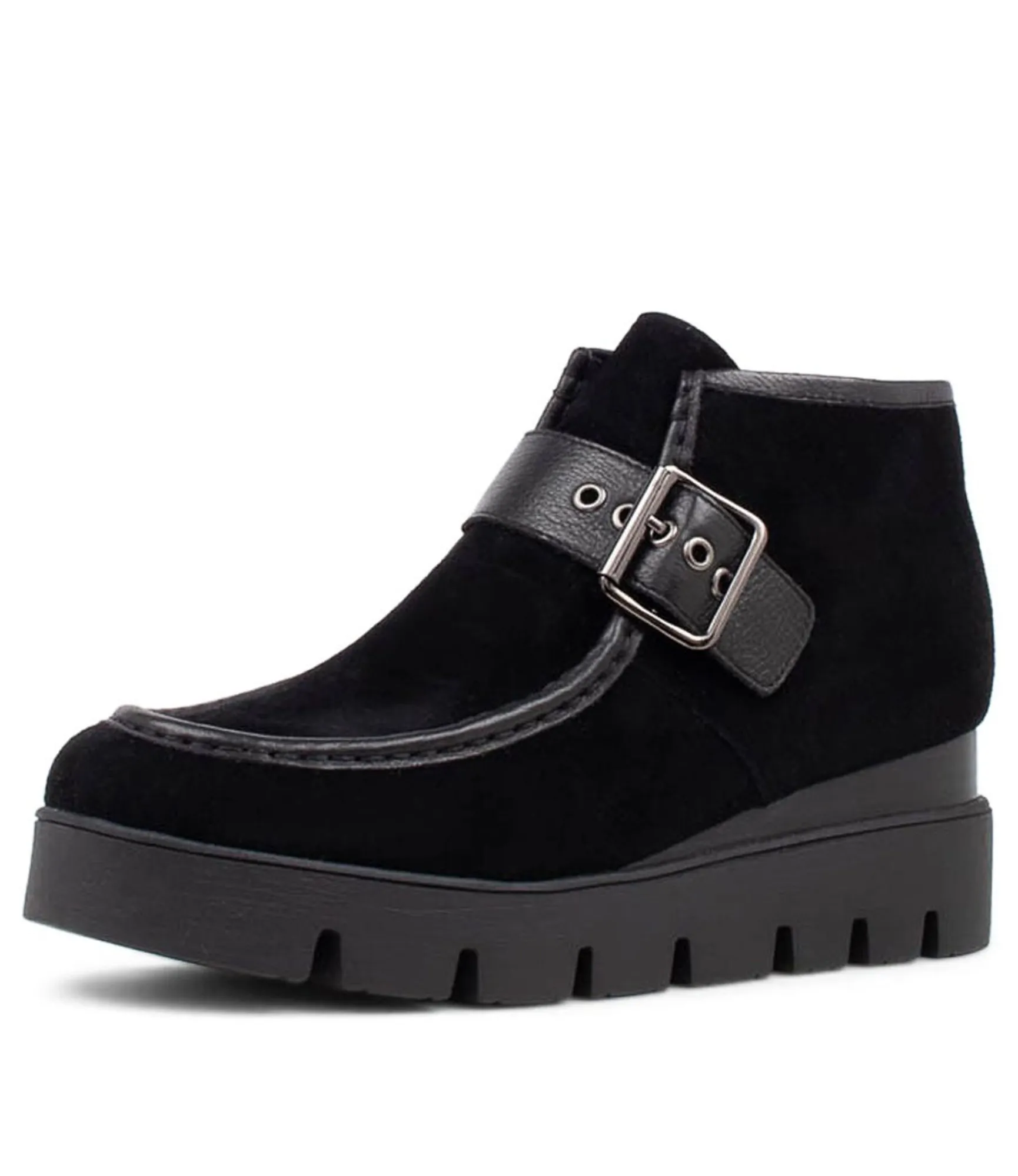 Cheap Midas Shoes Reeces Black Suede Ankle Boots