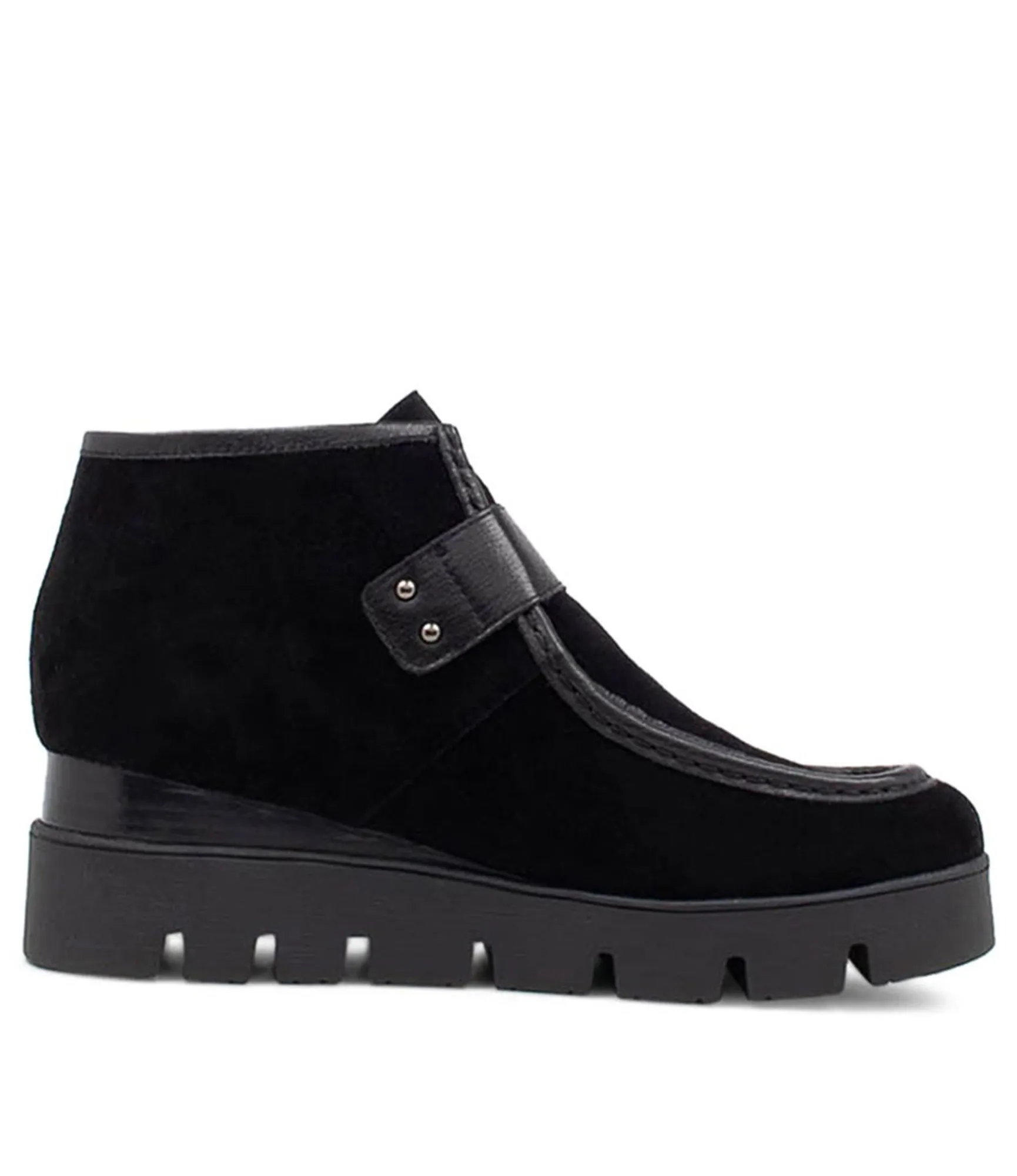 Cheap Midas Shoes Reeces Black Suede Ankle Boots