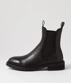 Shop Midas Shoes Rokkie Black Leather Chelsea Boots