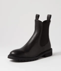 Shop Midas Shoes Rokkie Black Leather Chelsea Boots