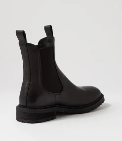 Shop Midas Shoes Rokkie Black Leather Chelsea Boots