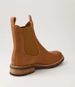 Cheap Midas Shoes Rokkie Tan Leather Chelsea Boots