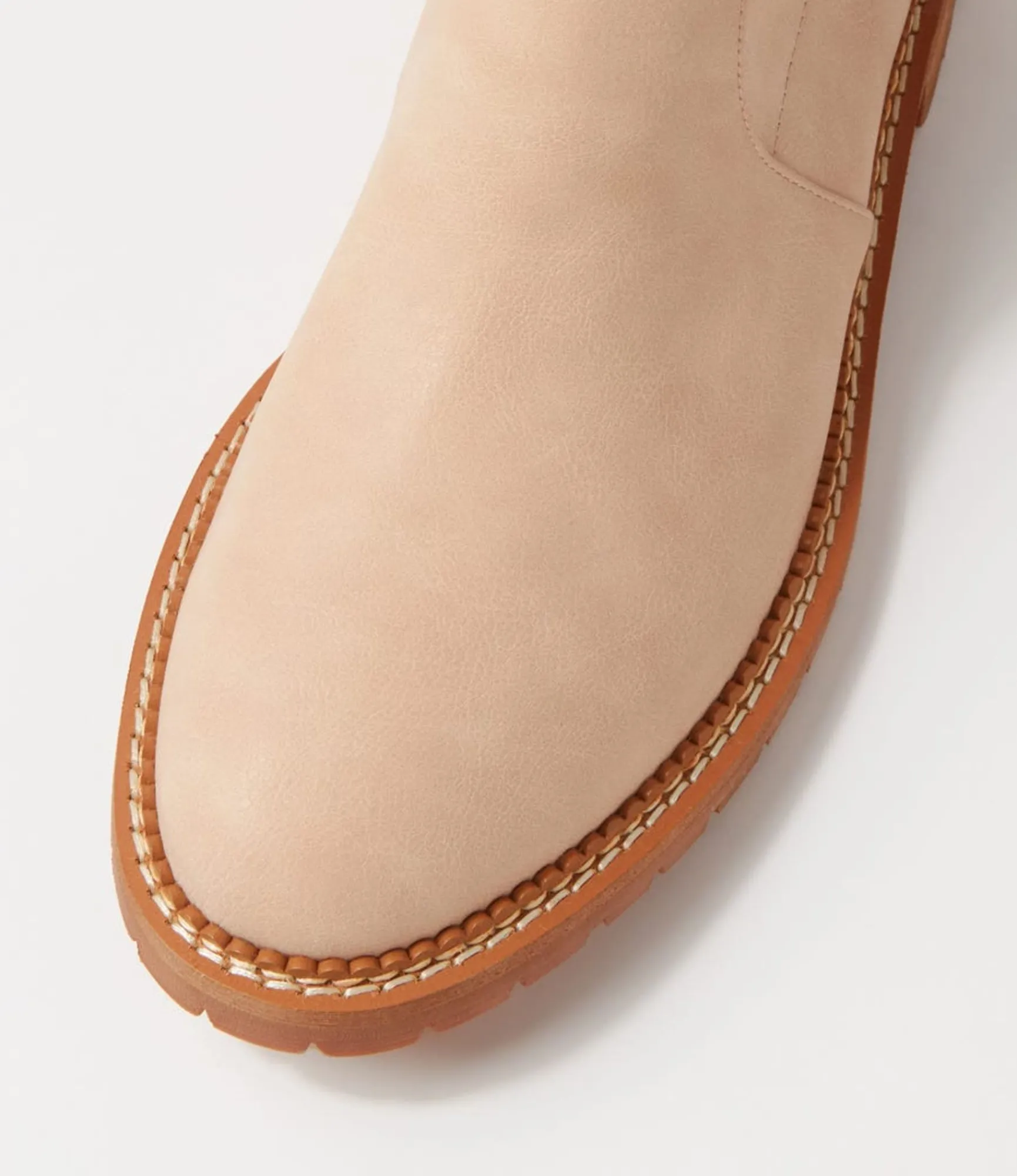 Hot Midas Shoes Royally Cream Stretch Ankle Boots