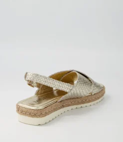 Best Midas Shoes Sabbas Platinum Weave Sandals