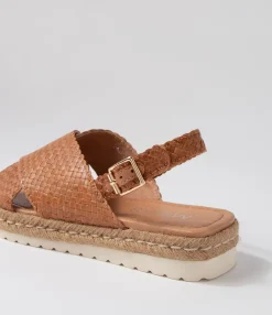 Fashion Midas Shoes Sabbas Tan Weave Sandals