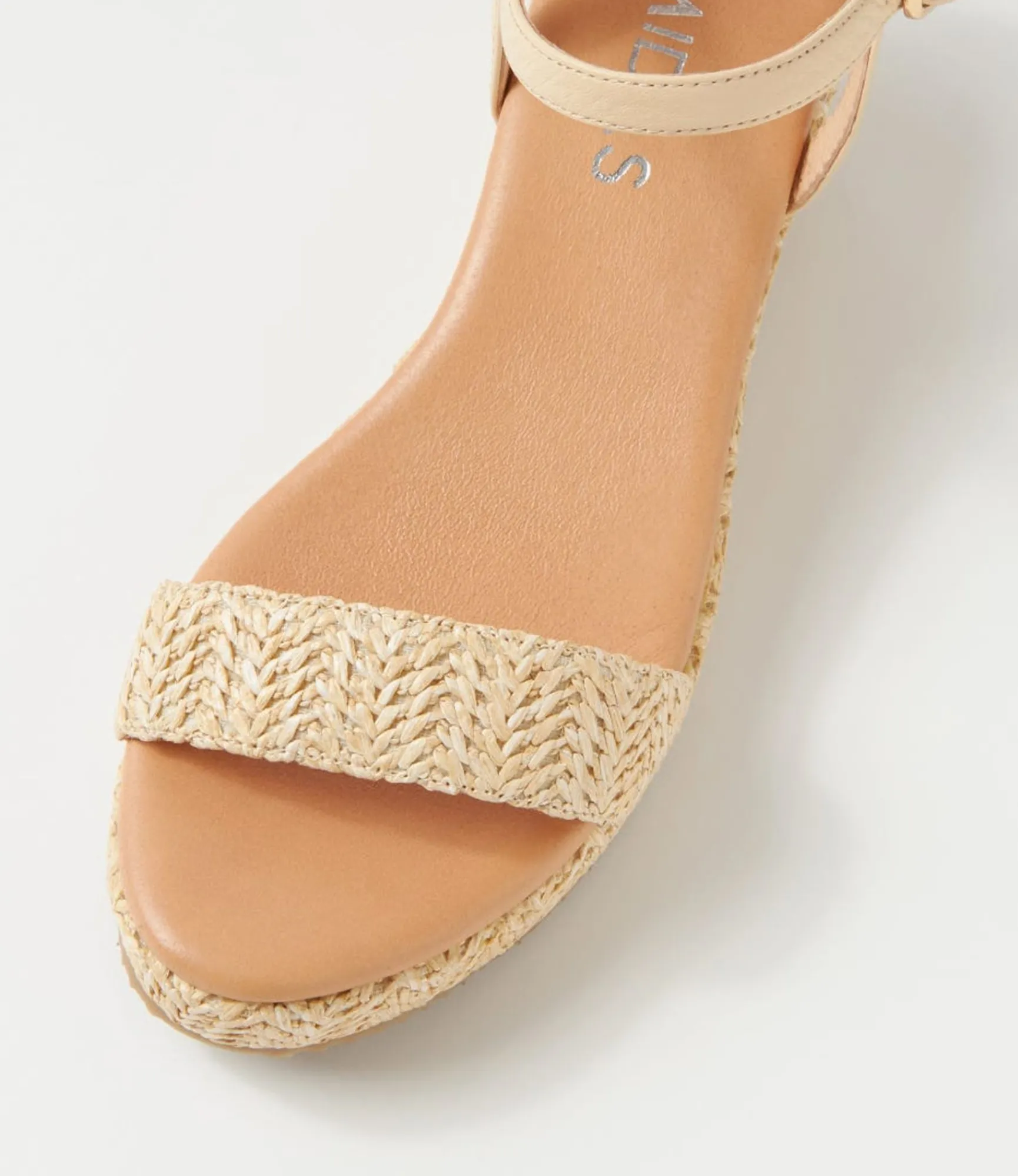 Shop Midas Shoes Sabelli Natural Synthetic Raffia Leather Espadrilles