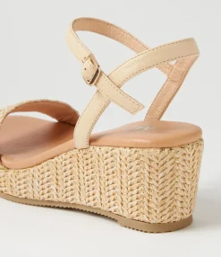 Shop Midas Shoes Sabelli Natural Synthetic Raffia Leather Espadrilles