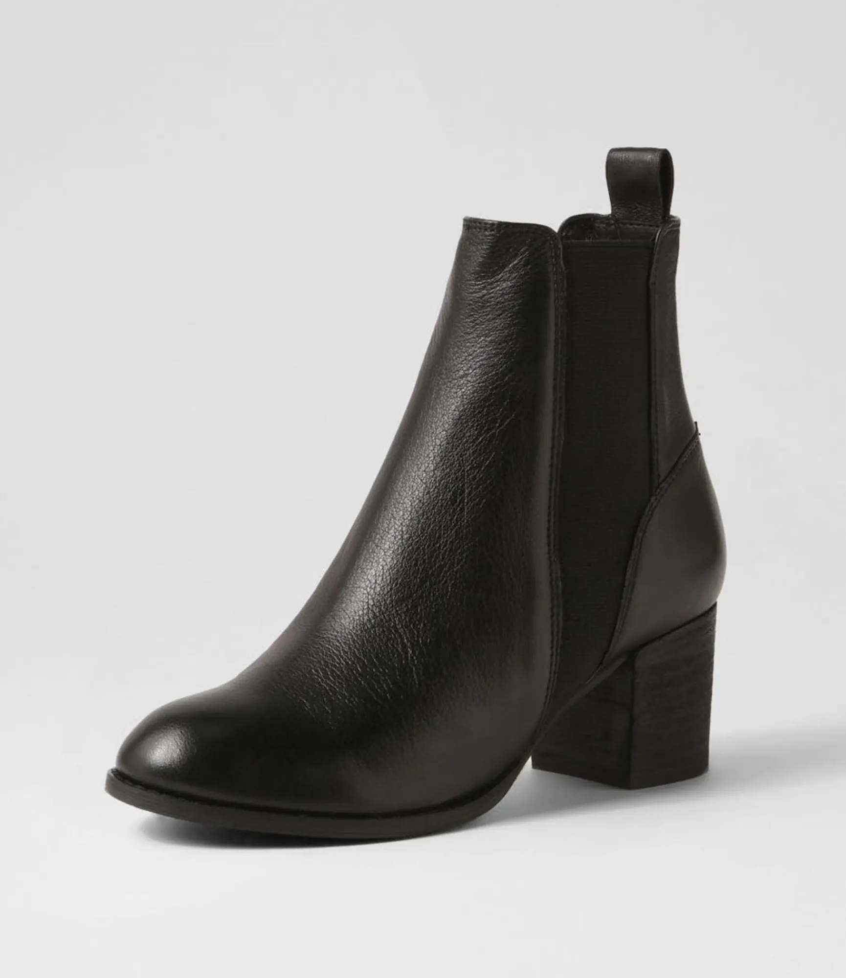 New Midas Shoes Sada Black Leather Chelsea Boots
