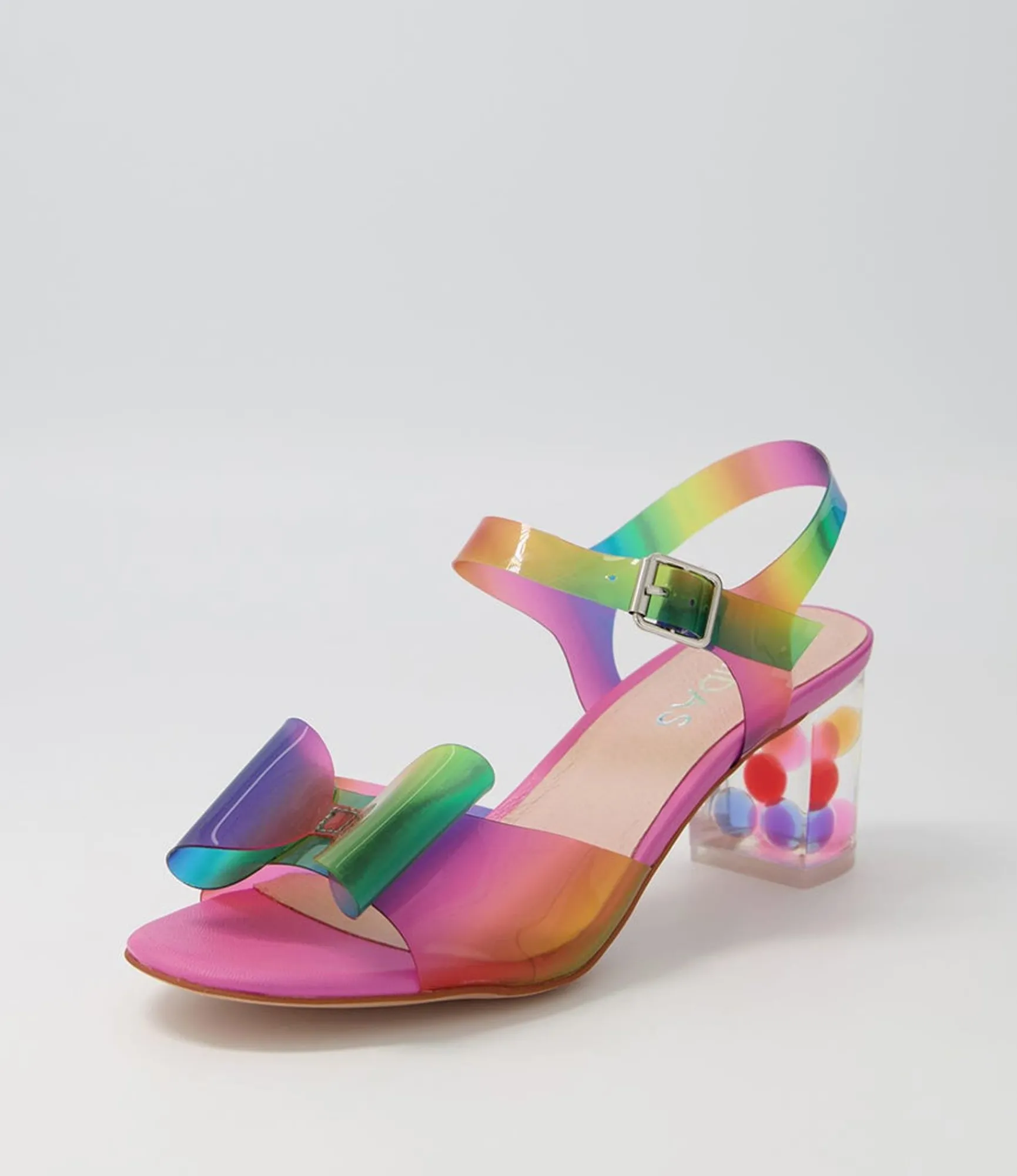 Cheap Midas Shoes Sandie Dazzle Bubble Vinylite Heel Sandals