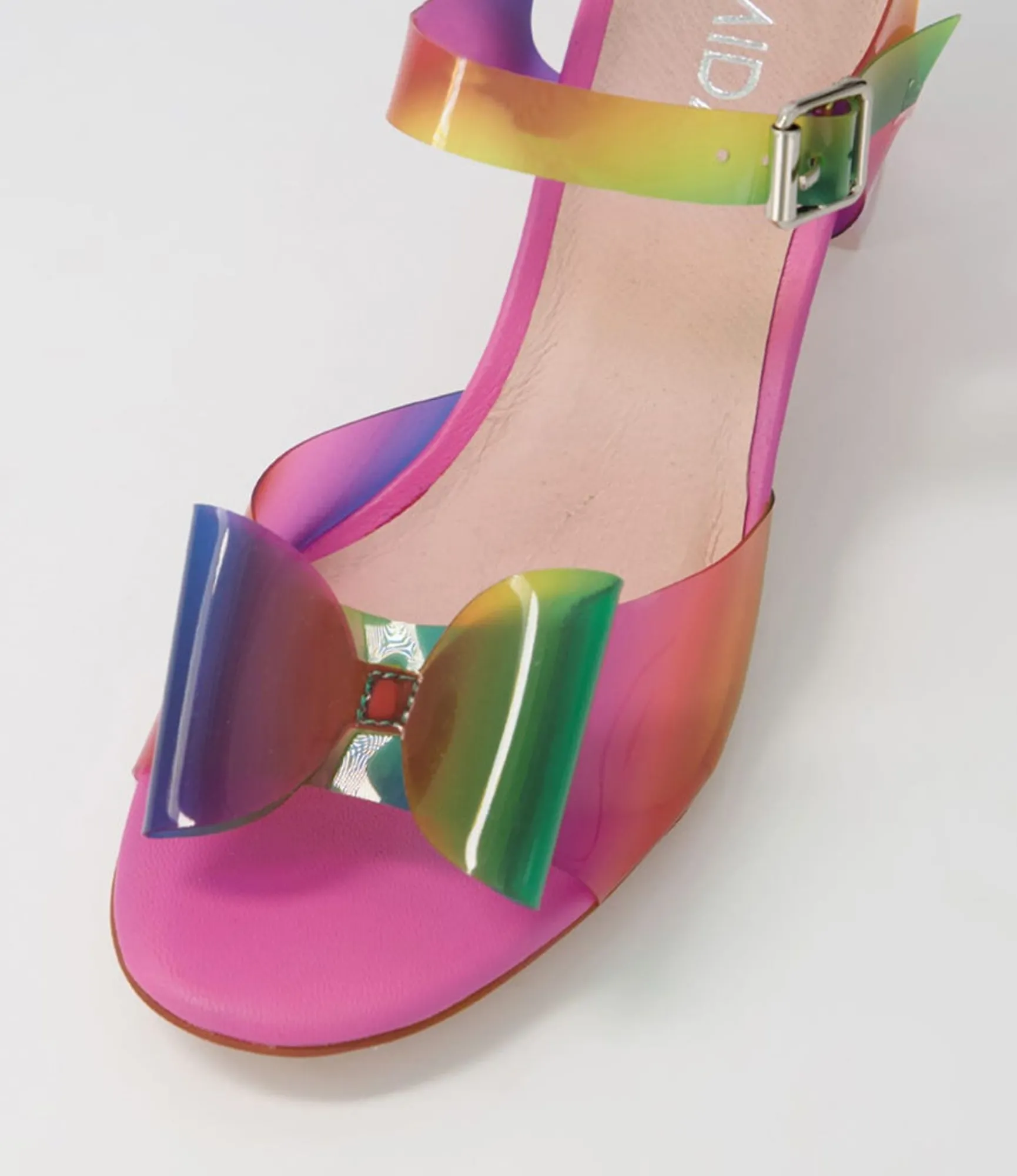 Cheap Midas Shoes Sandie Dazzle Bubble Vinylite Heel Sandals