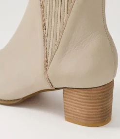 Cheap Midas Shoes Saniti Smoke Leather Ankle Boots