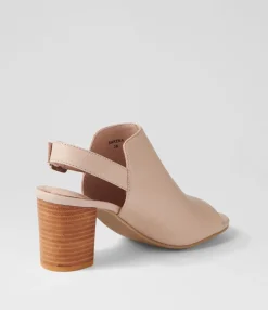 Outlet Midas Shoes Sarena Cafe Leather Sandals