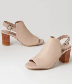 Outlet Midas Shoes Sarena Cafe Leather Sandals