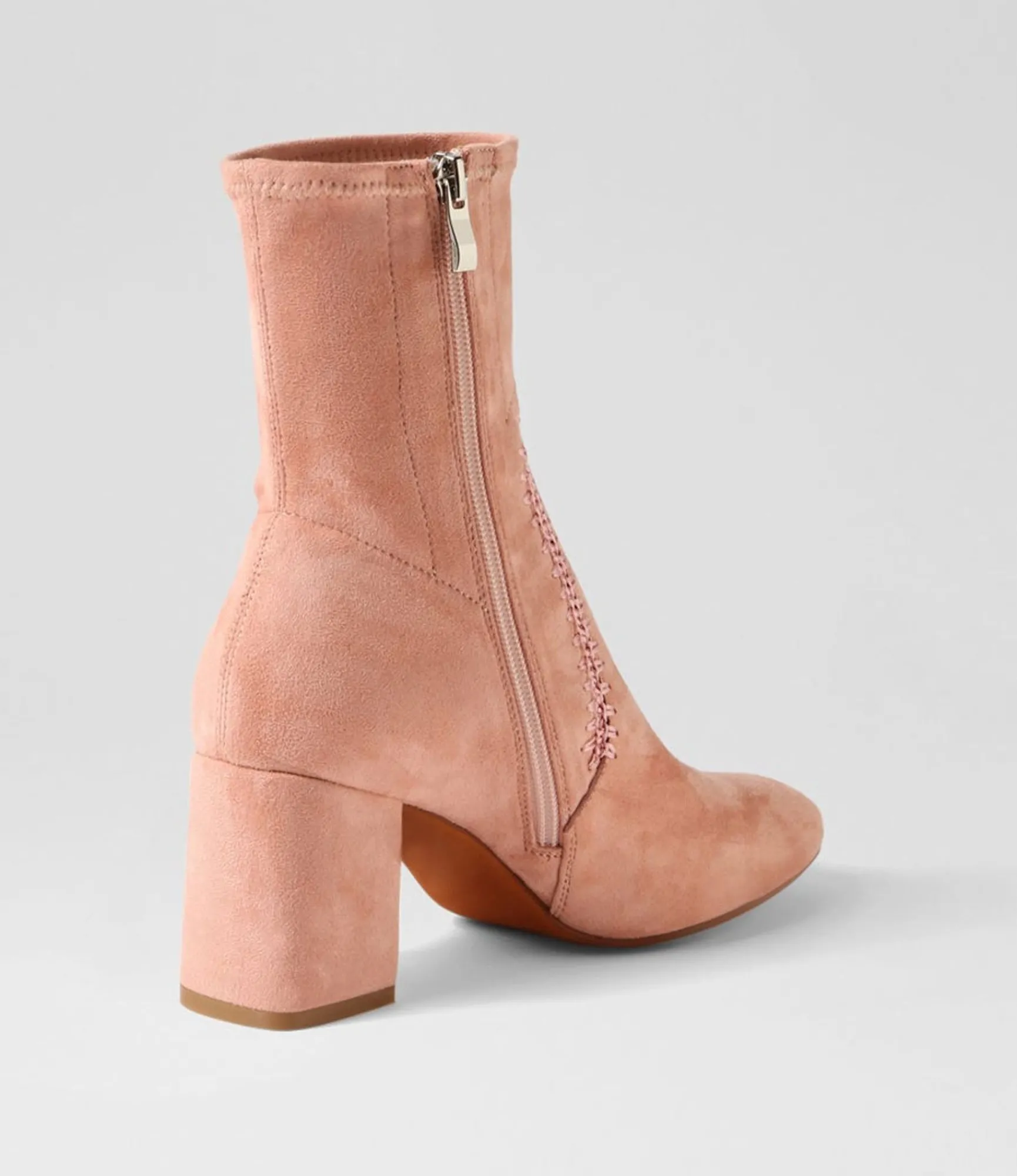 Cheap Midas Shoes Saro Blush Stretch Microsuede Ankle Boots
