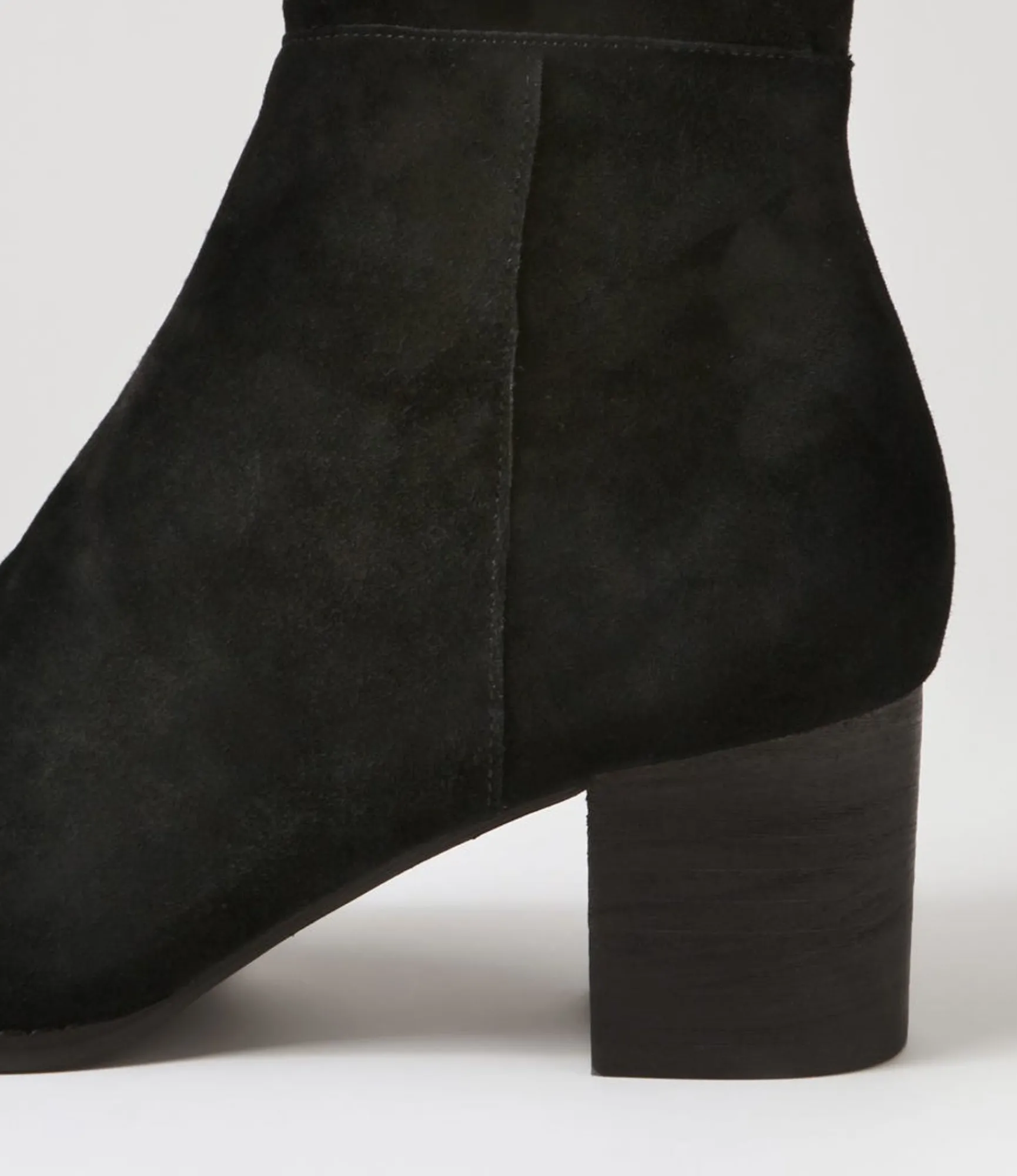 Cheap Midas Shoes Settin Black Suede Stretch Microsuede Knee High Boots