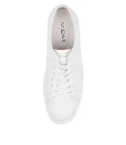 Best Sale Midas Shoes Shelby White Leather