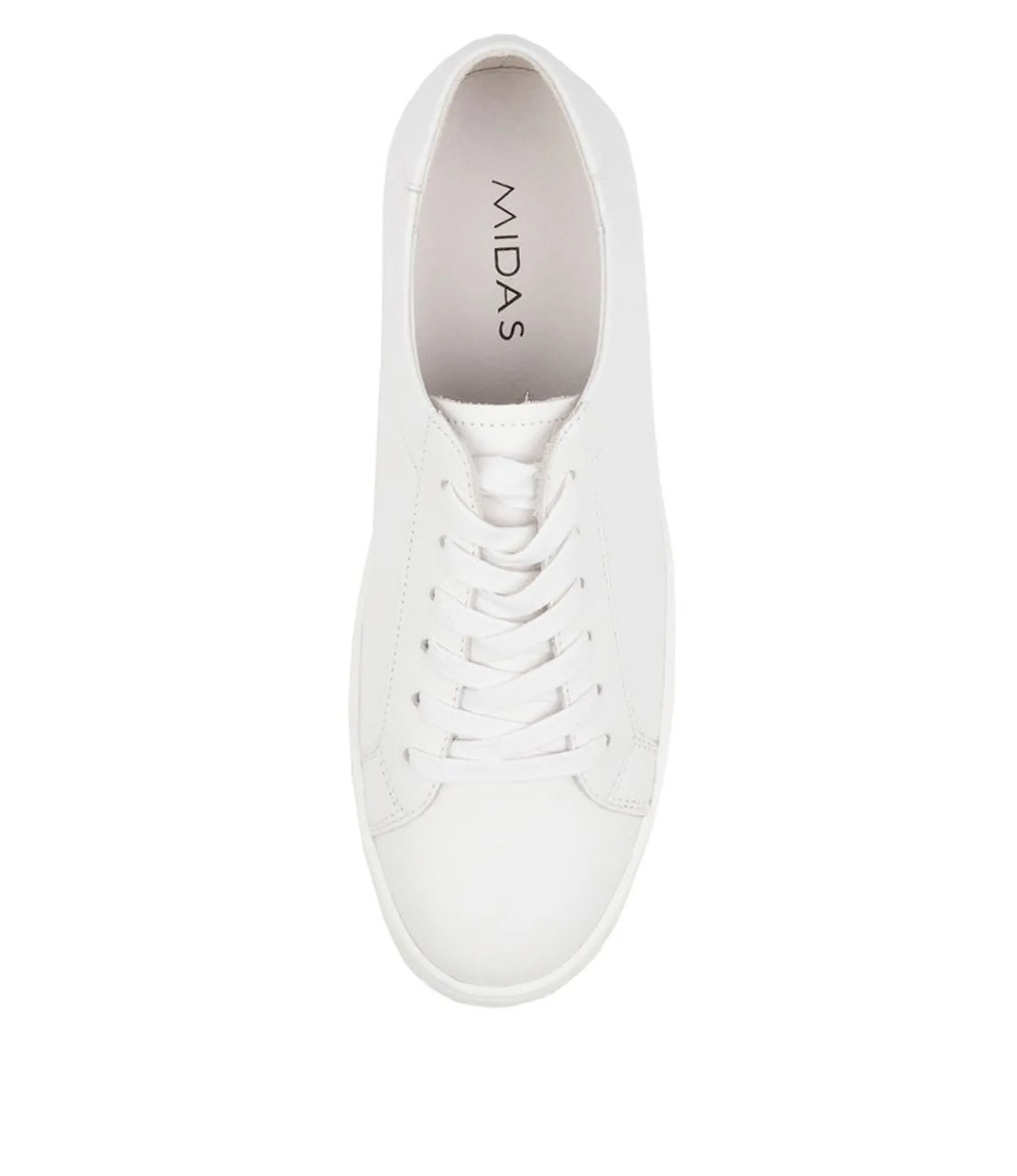 Best Sale Midas Shoes Shelby White Leather