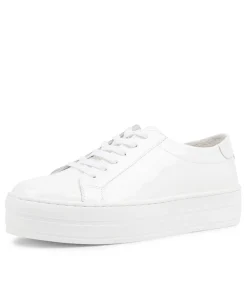 Fashion Midas Shoes Shelby White Patent Leather Sneakers Ws