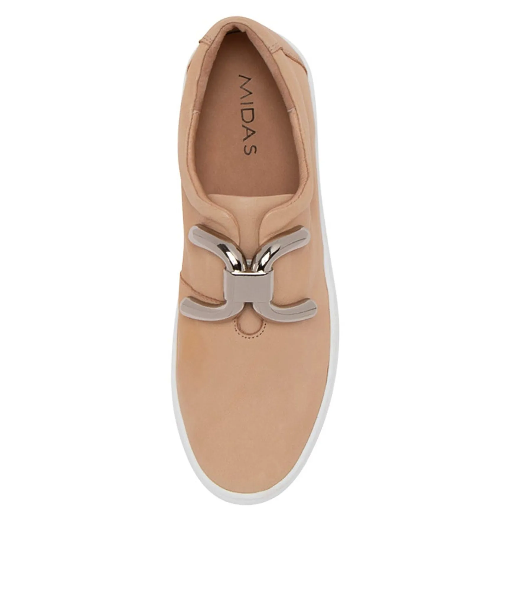 Sale Midas Shoes Shells Caramel Leather Sneakers Ws