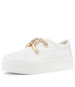 Store Midas Shoes Shells White Leather Sneakers Ws
