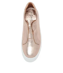 Fashion Midas Shoes Shiann Pale Rose Gold Leather Sneakers Ws