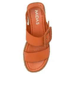 Shop Midas Shoes Silo Orange Leather