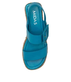 Shop Midas Shoes Silo Turquoise Leather
