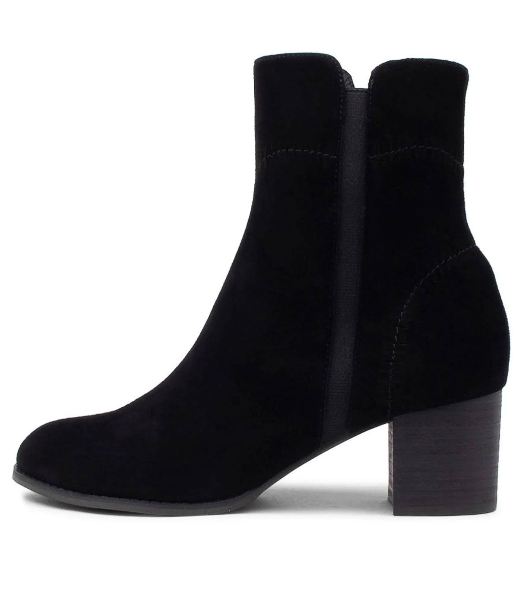 Clearance Midas Shoes Sinner Black Suede Ankle Boots Bh