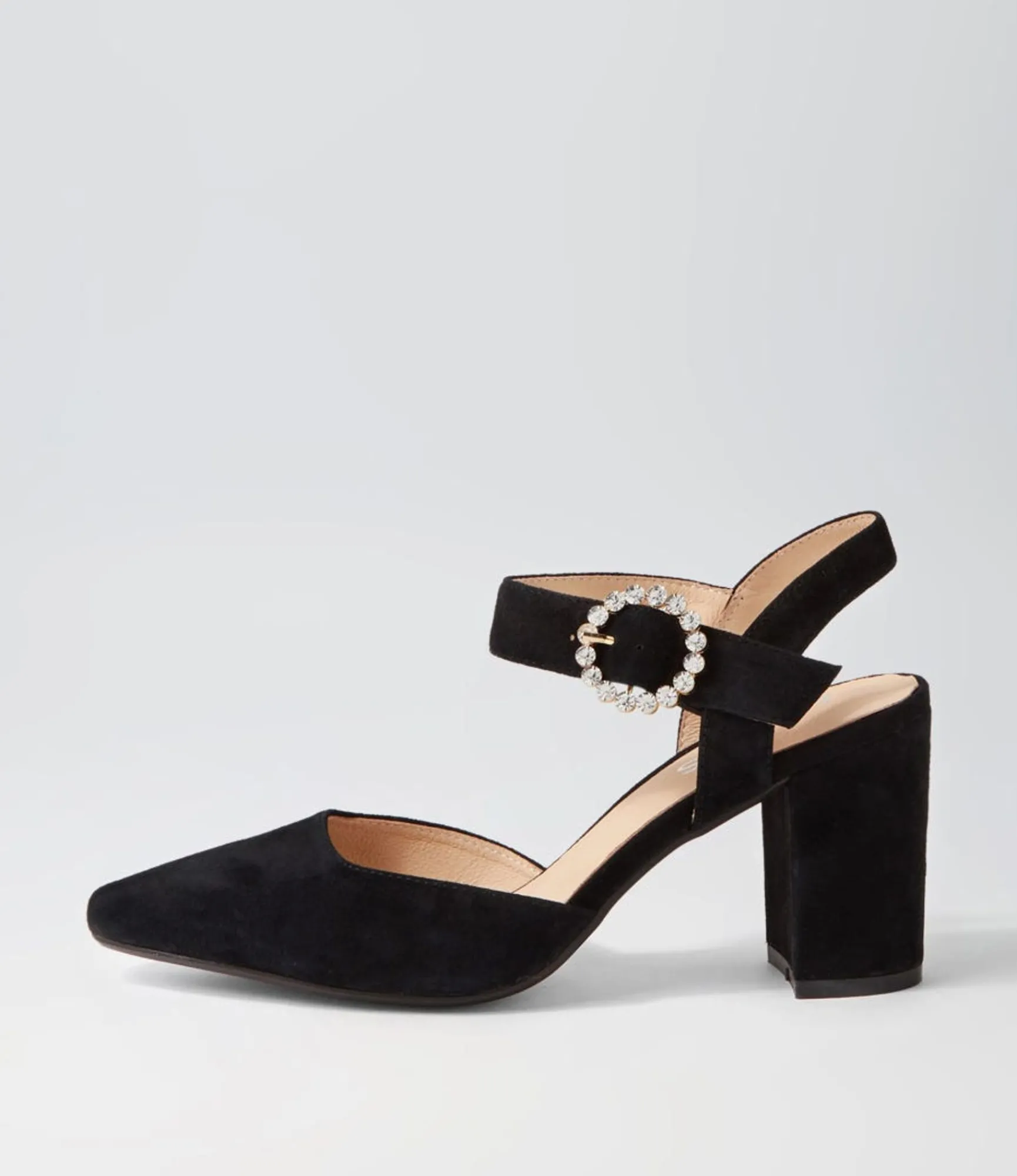 Cheap Midas Shoes Sisly Black Suede Heels
