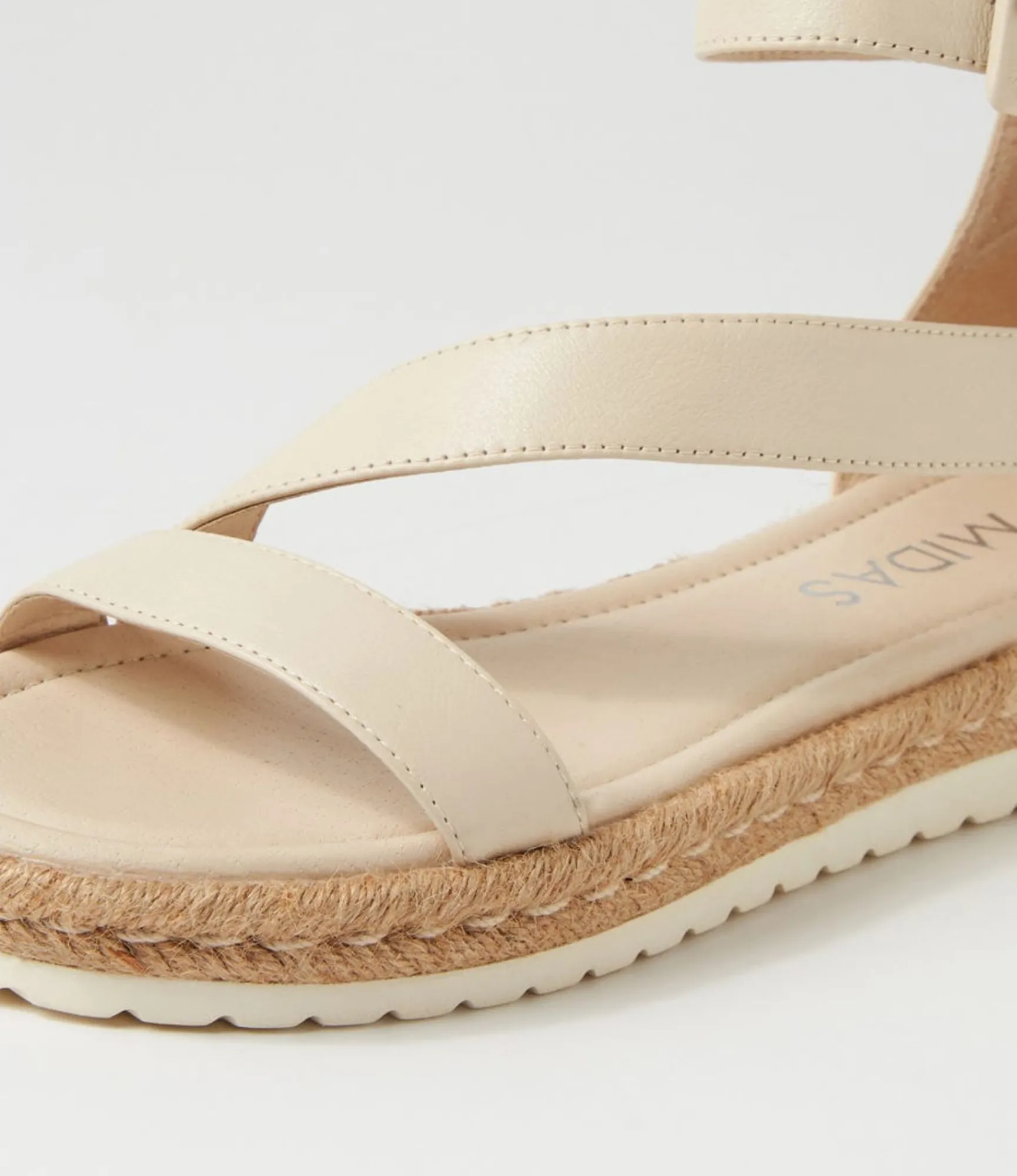 Outlet Midas Shoes Sissle Milk Leather Sandals