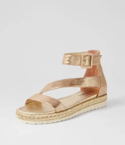 Best Midas Shoes Sissle Old Gold Scratch Leather Sandals