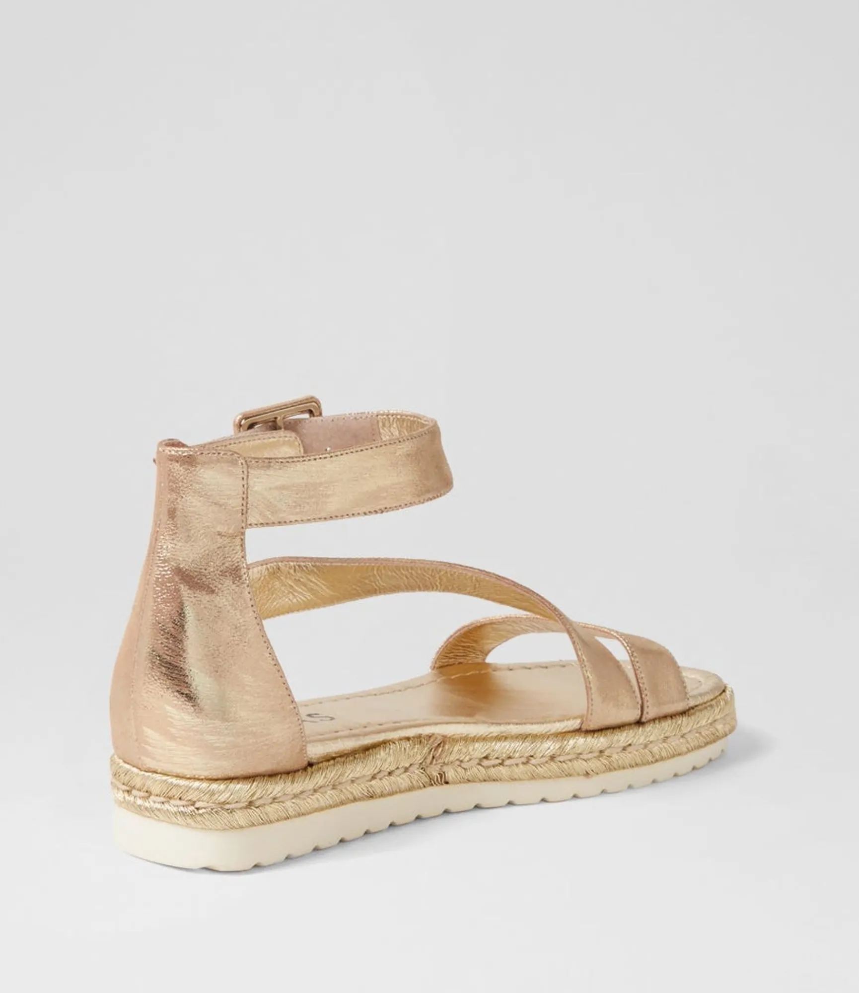 Best Midas Shoes Sissle Old Gold Scratch Leather Sandals
