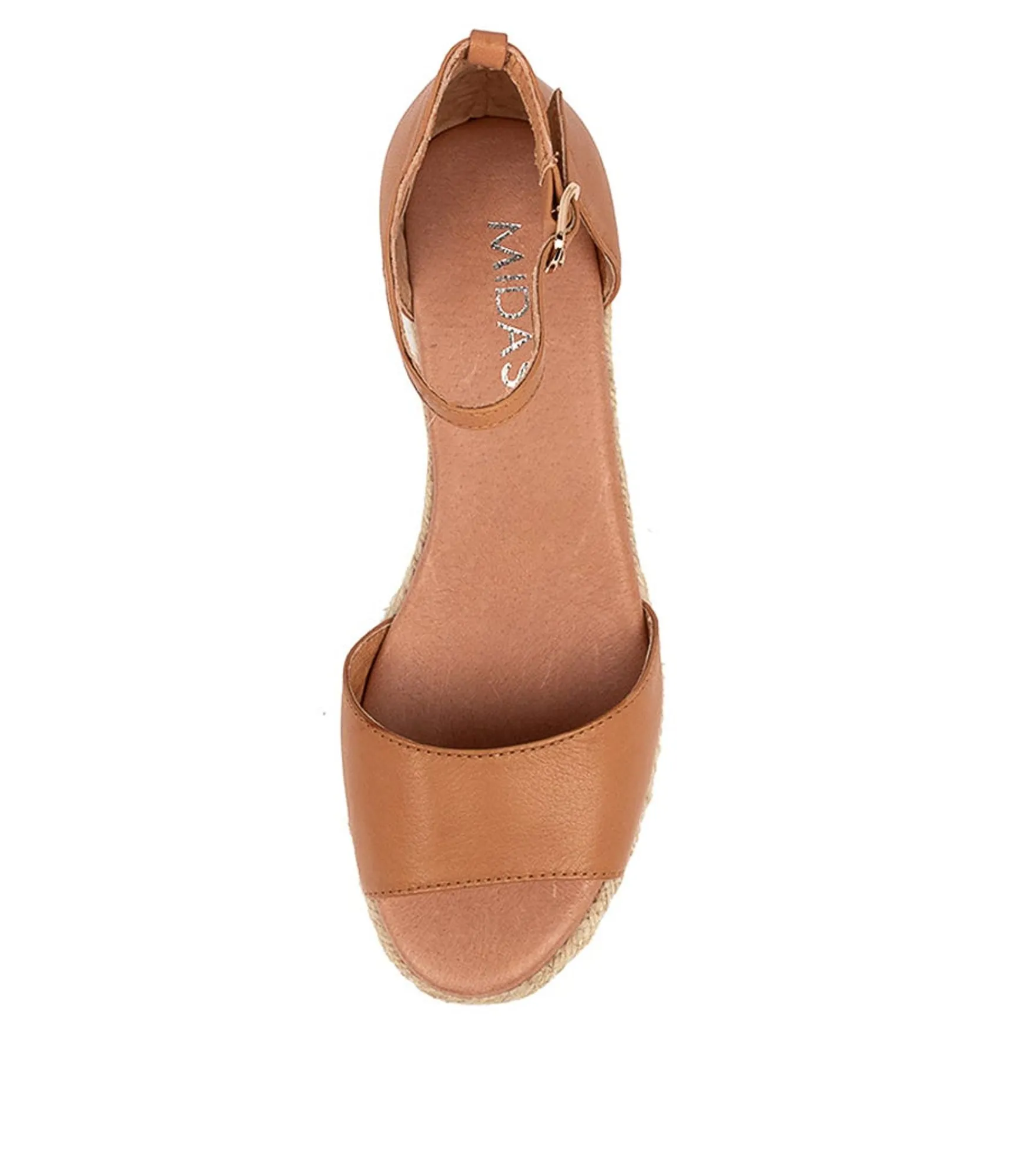 Outlet Midas Shoes Skippy Dk Tan Leather