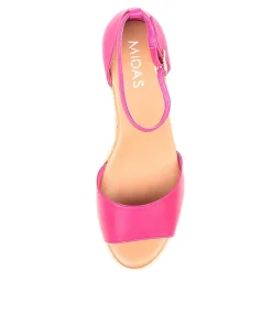 Shop Midas Shoes Skippy Fuchsia Leather