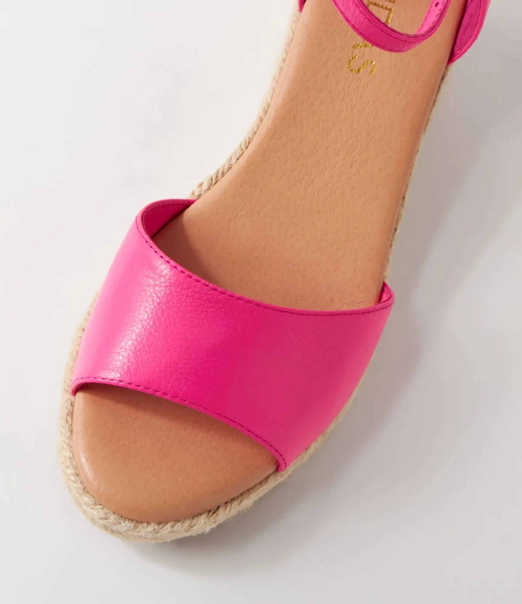 Cheap Midas Shoes Skippy Hot Pink Natural Rope Leather Sandals