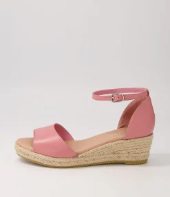 Best Sale Midas Shoes Skippy Pretty Pink Nat Rope Leather Sandals