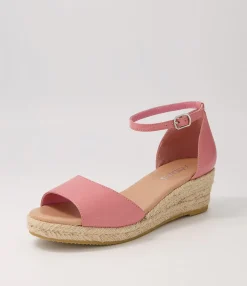 Best Sale Midas Shoes Skippy Pretty Pink Nat Rope Leather Sandals