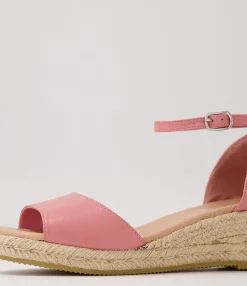 Best Sale Midas Shoes Skippy Pretty Pink Nat Rope Leather Sandals