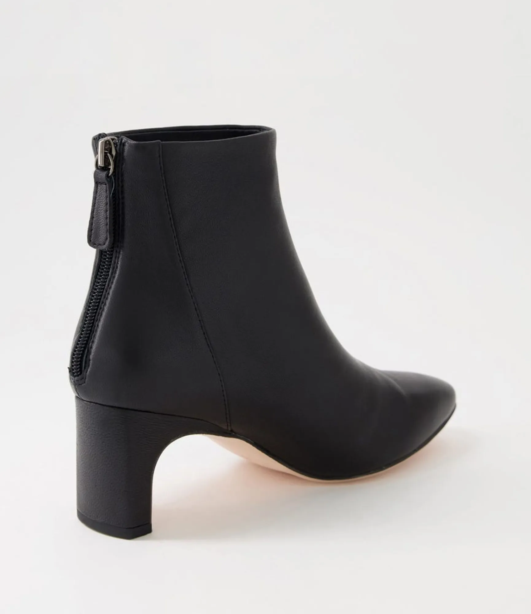 Cheap Midas Shoes Sofee Black Leather Ankle Boots
