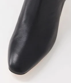 Cheap Midas Shoes Sofee Black Leather Ankle Boots
