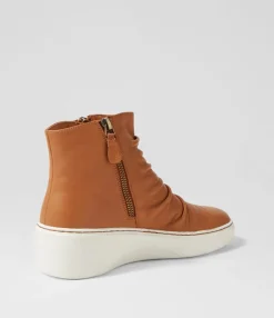 Flash Sale Midas Shoes Soul Dark Tan White Leather Ankle Boots