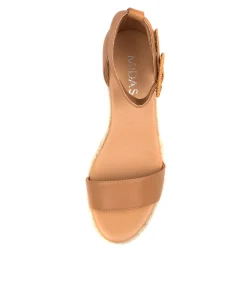 Fashion Midas Shoes Sprung Dk Tan Leather