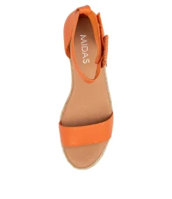 Shop Midas Shoes Sprung Orange Leather