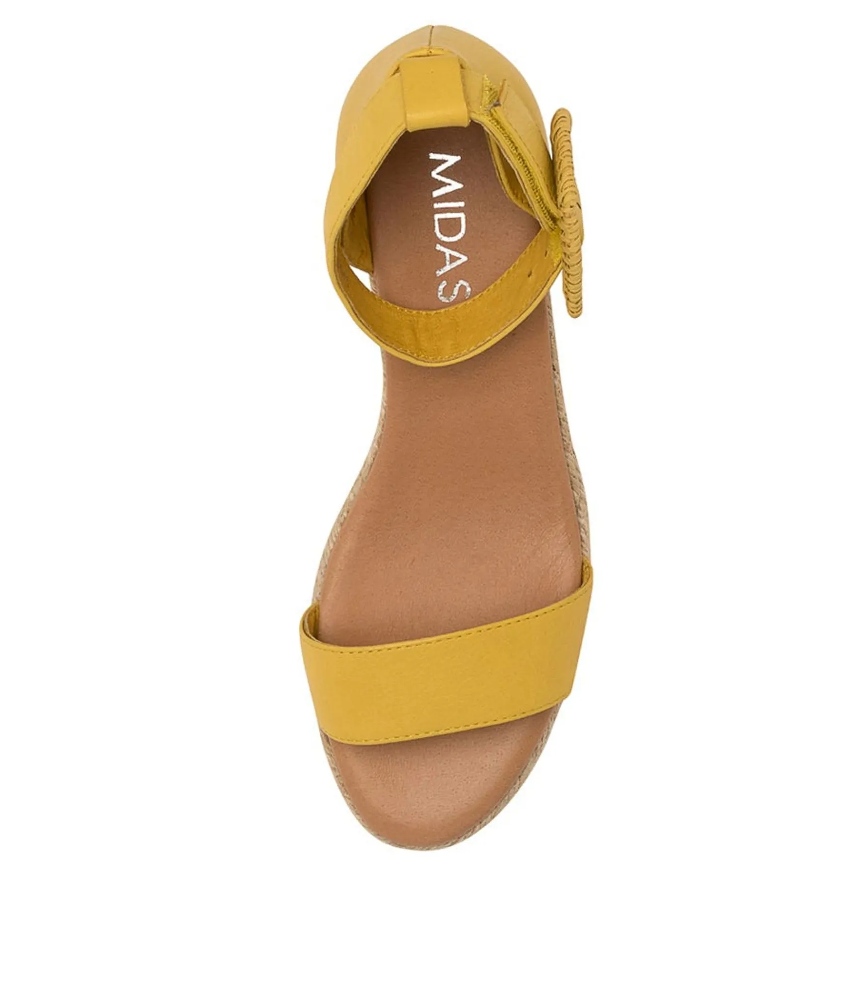 Cheap Midas Shoes Sprung Yellow Leather