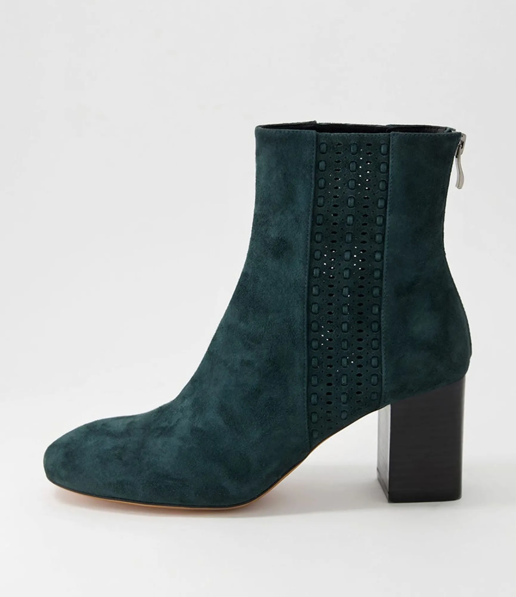 Cheap Midas Shoes Stalla Deep Green Suede Ankle Boots