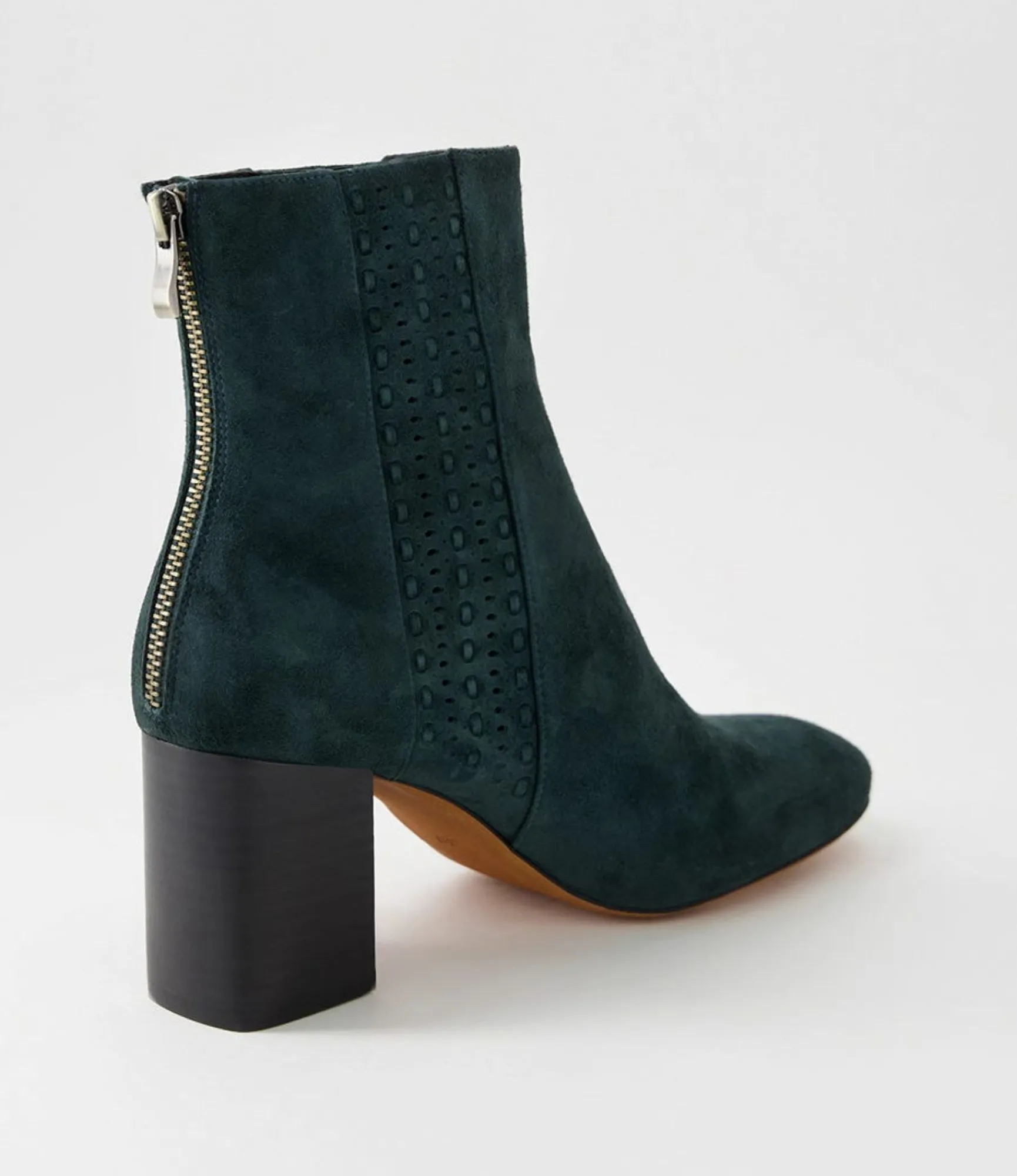 Cheap Midas Shoes Stalla Deep Green Suede Ankle Boots