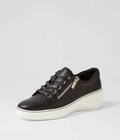 Store Midas Shoes Stomps Black Leather Lace Up Flats