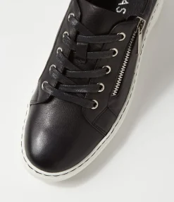 Store Midas Shoes Stomps Black Leather Lace Up Flats
